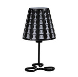 16' Traci Black Geometric Metal Table Lamp