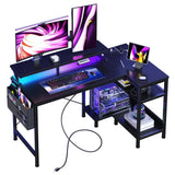 Game Table, With USB Charging Port, Power Socket, Type-C Interface And LED Lights