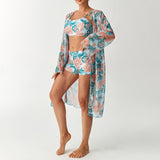 Swimsuit Long Sleeve Blouse Split Three-piece Set