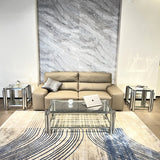 Modern Stainless Steel Coffee Table Set Set Of 3
