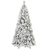 Christmas Tree With 350 Tips Made Of Snow-covered PVC And Sturdy Needle Branches,