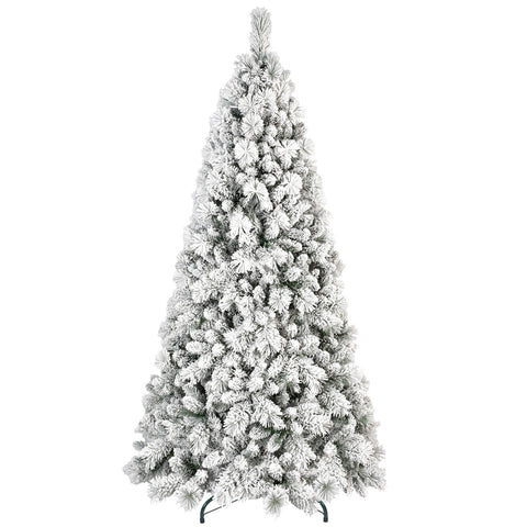 Christmas Tree With 350 Tips Made Of Snow-covered PVC And Sturdy Needle Branches,