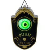 Halloween Decoration, Animation Doorbell With Simulation Light-up Eyeball,