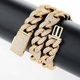 Full Zircon Big Box Necklace
