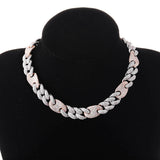 Full Zircon Big Box Necklace
