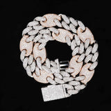 Full Zircon Big Box Necklace