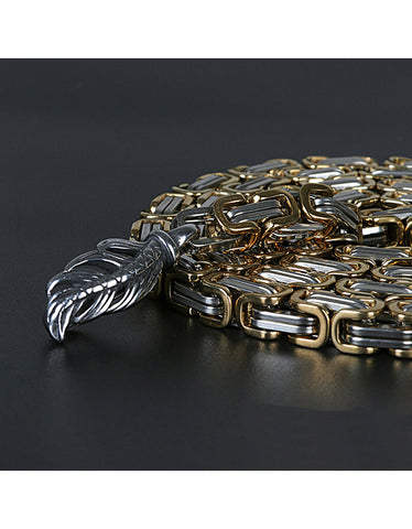 Dragon Head Titanium Steel Necklace Belt Men's Stainless Steel Jewelry