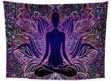 Meditation Line Art Tapestry