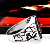 Men's Vintage Alloy Ring Silver