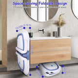 1Pc Baby Bath Tub With Thermometer Collapsible Travel Friendly