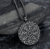 Titanium Steel Men's Retro Viking Myth Pendant Metal Necklace