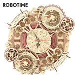 Zodiac Wall Clock 3D Wooden Puzzle Model Assembly
