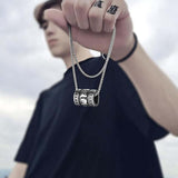 Titanium Steel Men's Necklace Stainless Steel Pendant