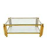 Modern Stainless Steel Coffee Table Set Set Of 3