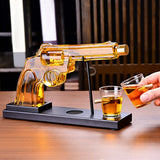 Gifts For  Dad, 10 Oz Whiskey Gun Decanter Set  2 Bullet Glasses
