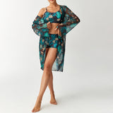 Swimsuit Long Sleeve Blouse Split Three-piece Set