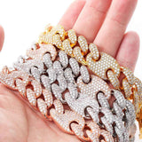 Full Zircon Big Box Necklace