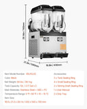 Commercial Slushy Machine Margarita Smoothie Drink Maker