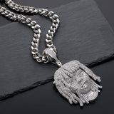 Singer Full Zircon Necklace and Pendant