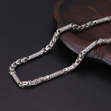 S925 Sterling Silver Men's Classic Vintage Thai Silver Necklace