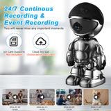 Smart Robot 3MP WiFi IP Camera – HD Baby Monitor & CCTV