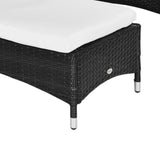 3 Piece Wicker Lounge Chair Set Outdoor Loungers