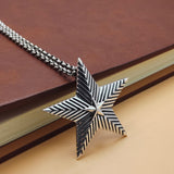 S925 Sterling Silver Five-pointed Star Pendant Necklace