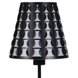 16' Traci Black Geometric Metal Table Lamp