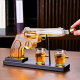 Gifts For  Dad, 10 Oz Whiskey Gun Decanter Set  2 Bullet Glasses