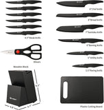 German High Quality Stainless Steel 16 Piece Kitchen Knife Set
