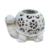 Garden Lawn Decoration Solar Hollow Turtle Resin Crafts