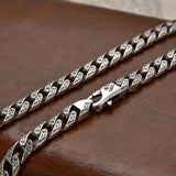 Rattan Pattern Necklace 925 Silver