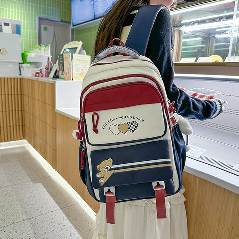 Middle School High School Girl Large Capacity Backpack