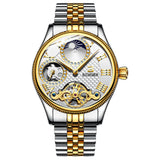 Mechanical Skeleton Waterproof Stainless Steel Watch