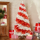 6ft Artificial Christmas Tree With 300 LED Lights And 900 Bendable Branches