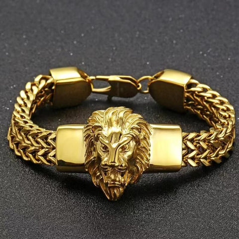 Stainless Steel Titanium Steel Lion Head