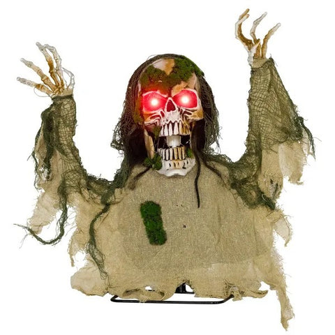 Halloween Animated Skeleton With Glowing LED Eyes