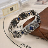 Sterling Silver LION Zircon Bracelet