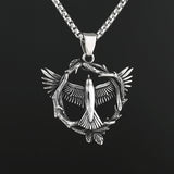 Vintage Overlord Eagle Titanium Steel Pendant Necklace