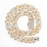 Full Zircon Big Box Necklace