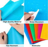 Plastic Folders with Pockets, 18 Color Heavy Duty Two Pocket Folder Business Card Holder for Office High School