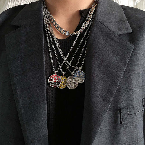Titanium Steel Colorful Fashion Necklace