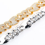 Full Zircon Big Box Necklace