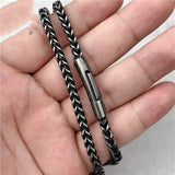 Square Keel Chain Titanium Steel Necklace