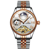 Mechanical Skeleton Waterproof Stainless Steel Watch