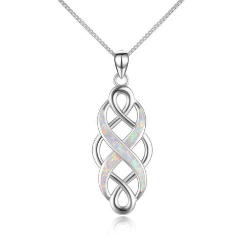 Sterling Silver Irish Celtic Knot Infinity Love Necklace Gift