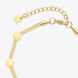 Fashion Titanium Steel Slice Bracelet