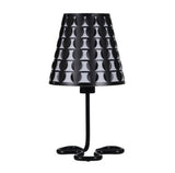 16' Traci Black Geometric Metal Table Lamp