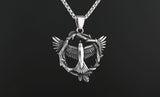 Vintage Overlord Eagle Titanium Steel Pendant Necklace