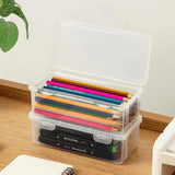 Stationery Storage Box Large Capacity Transparent